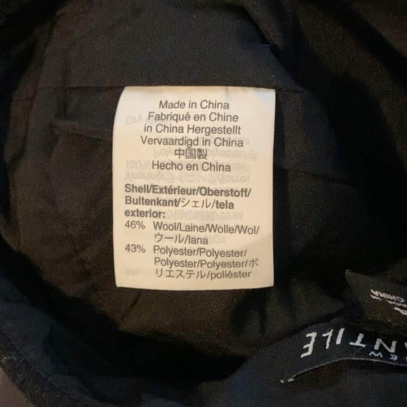 J. Crew Mercantile Black Wool Skirt Black Size 4 Pencil Straight Line A Frame - Picture 4 of 7